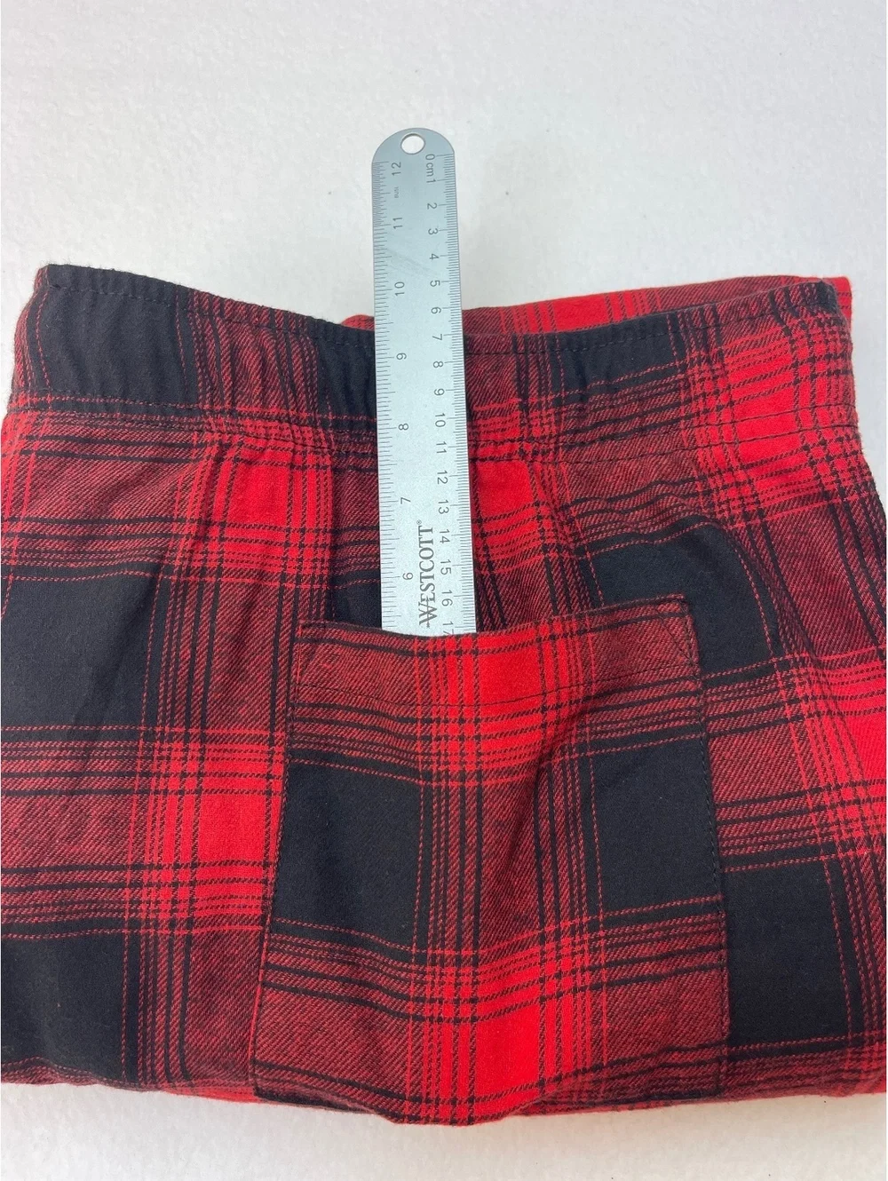 Sonoma XXL Red and Black Plaid Essential Flannel Pajama Pants